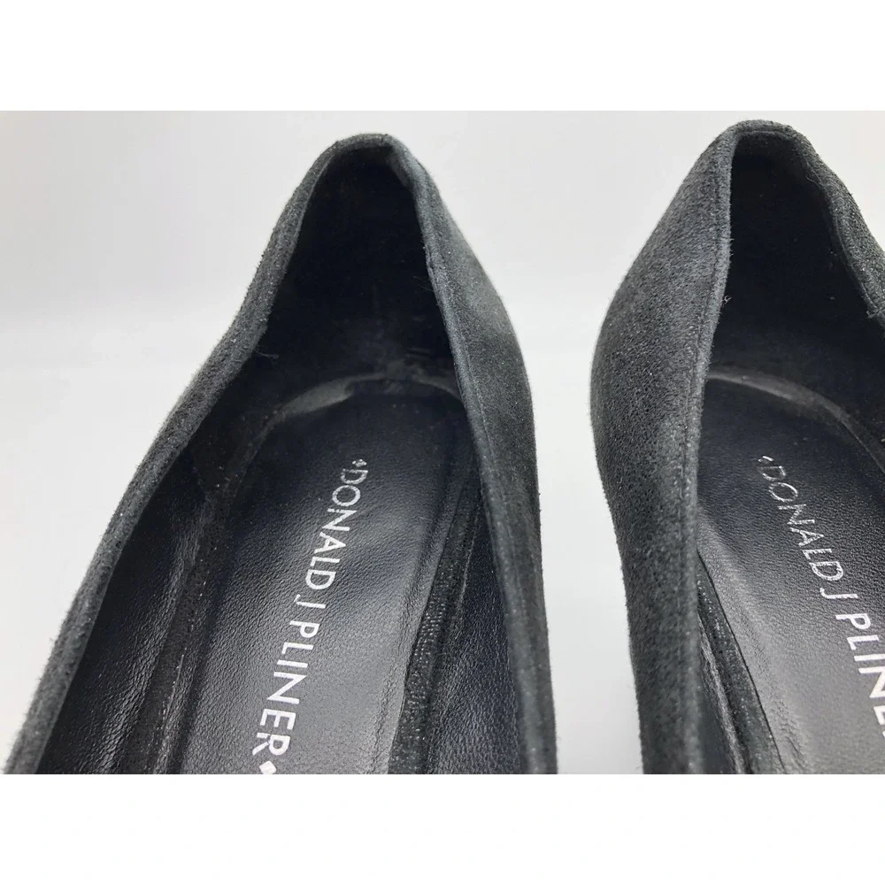 Donald J Pliner Women's Black Velvet Slip On Platform Wedge Shoes‎ 7M